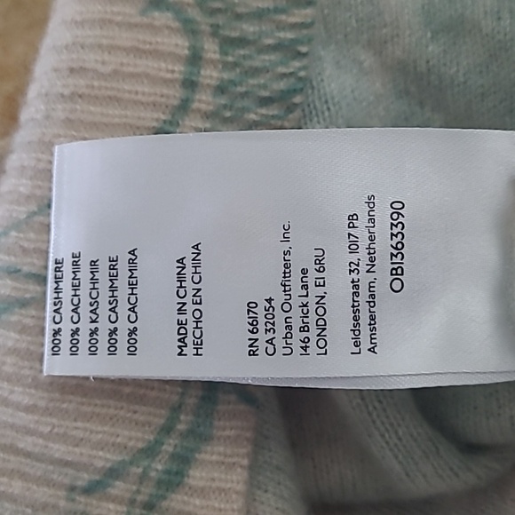 Pilcro Urban Outfitters Floral Cashmere Crop Sweater Small Boho Cottagecore - Picture 13 of 16